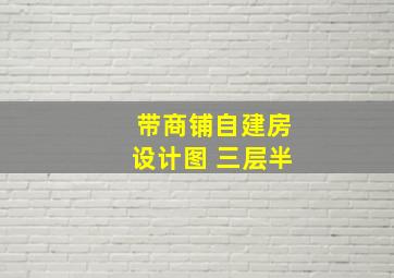 带商铺自建房设计图 三层半